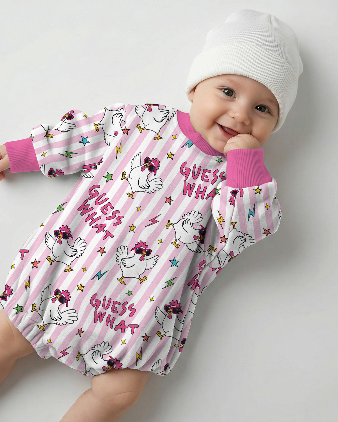 Guess What Chicken Butt! Bamboo Bubble Romper