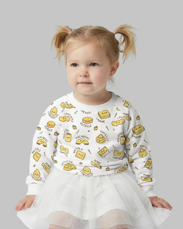 Kawaii Pasta Bamboo Crewneck Sweatshirt