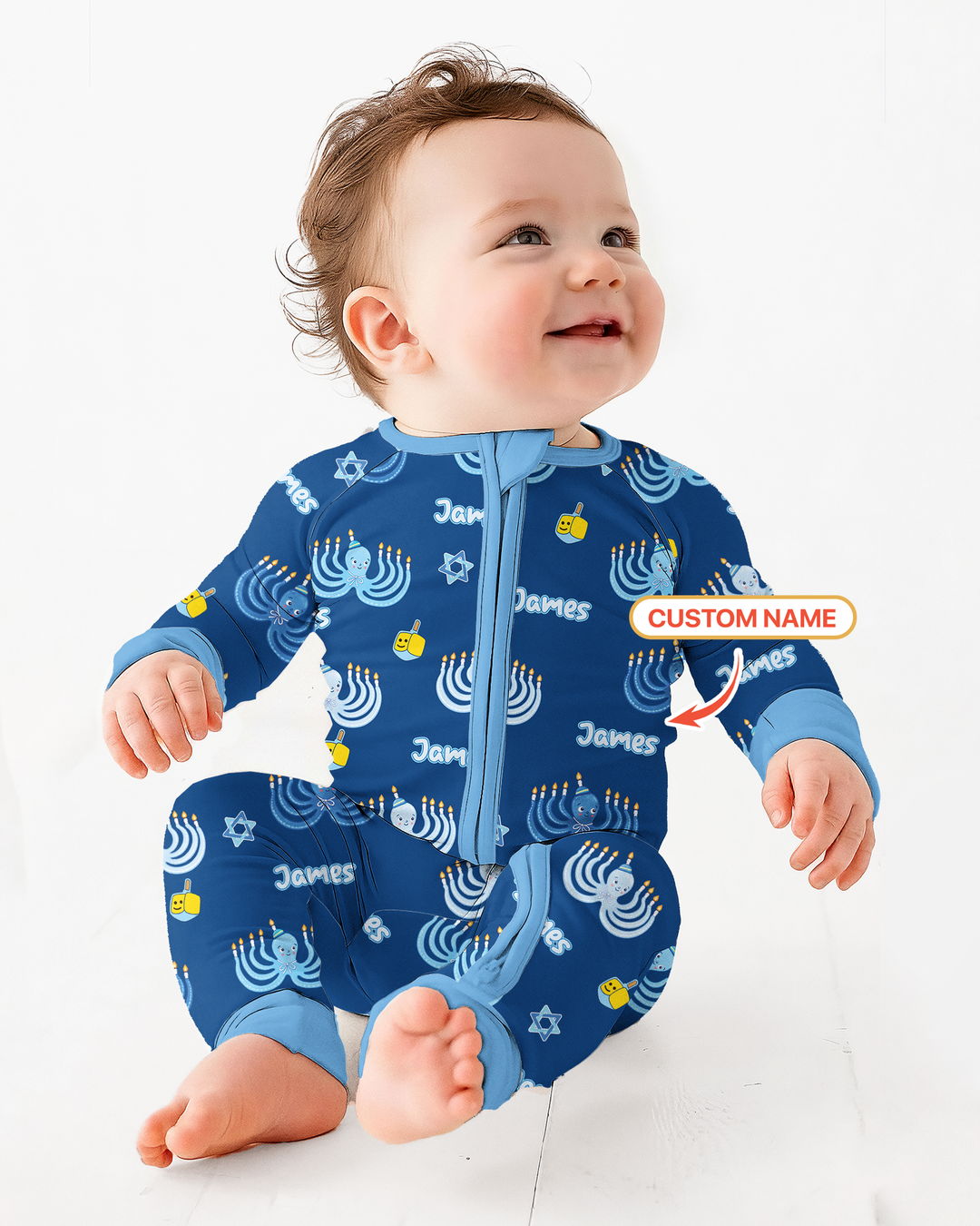Hanukkah Jewish Octopus Bamboo Convertible Zippy