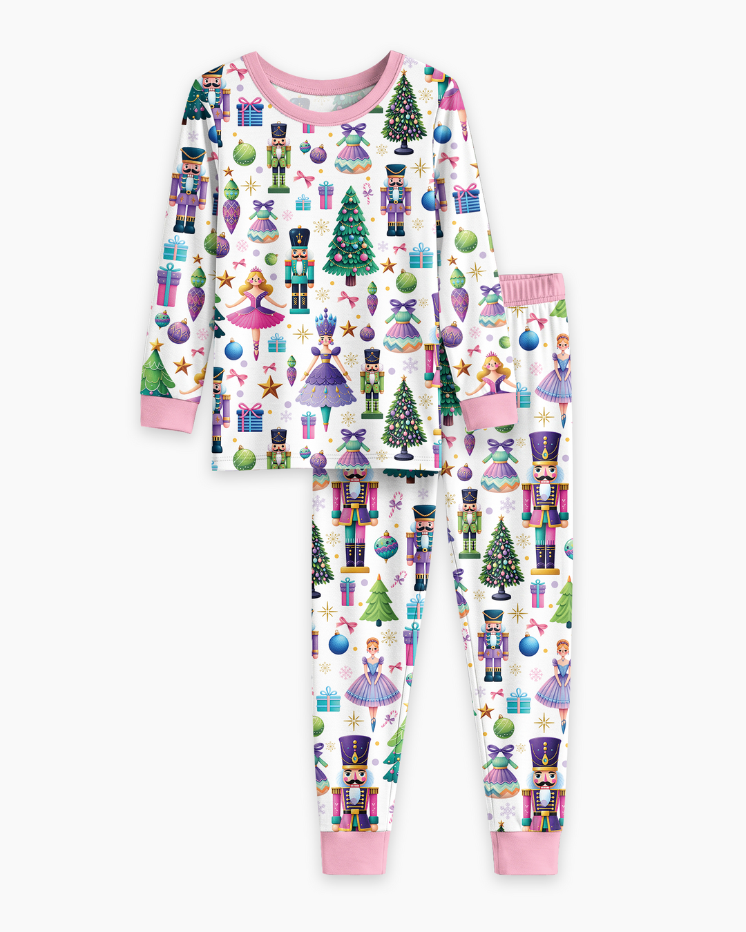 Nutcracker Wonderland Bamboo Two Piece Long Sleeve Pajama Set
