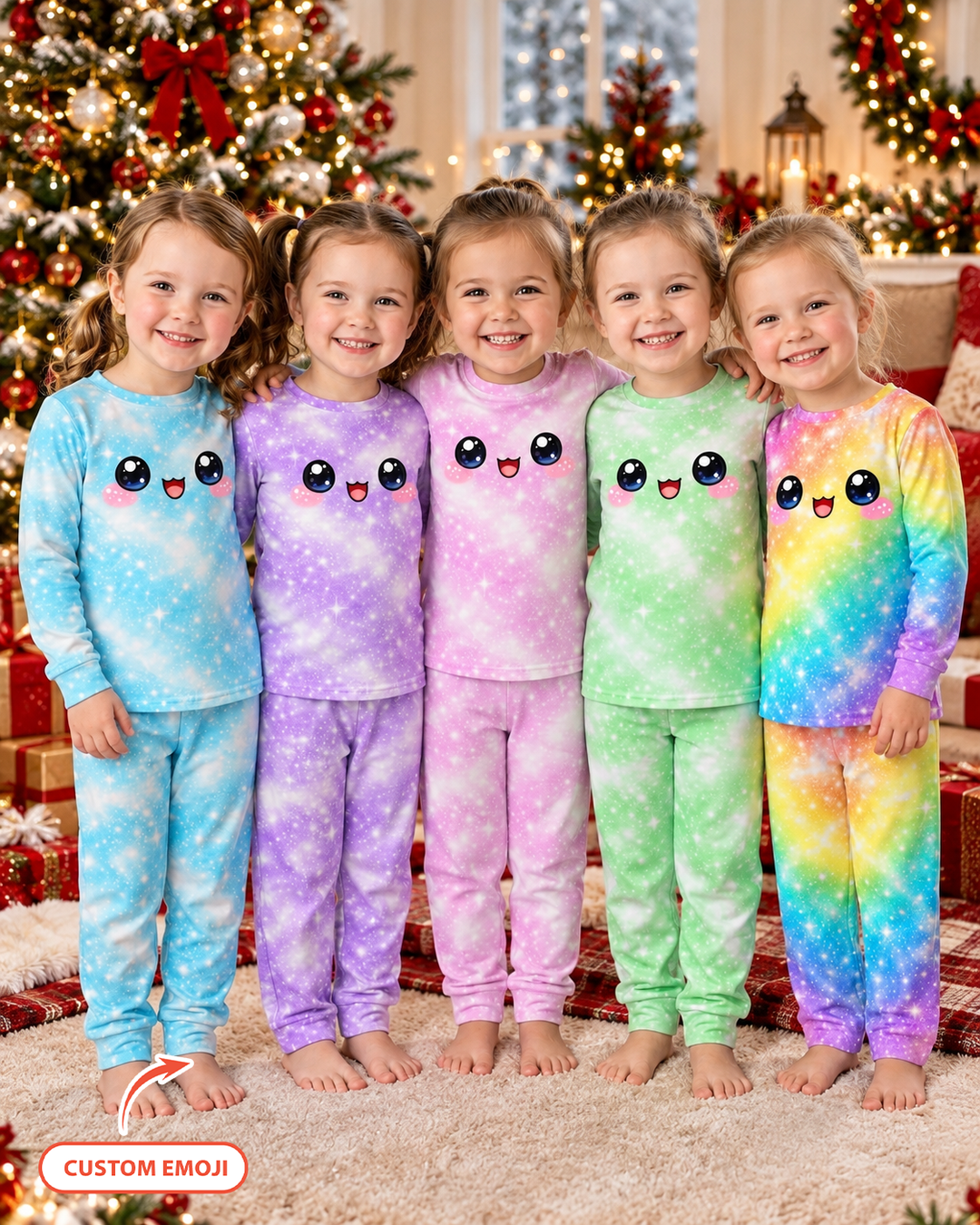 Cute Dumplings Emoji Gift For Squishy Hunter Bamboo Two Piece Long Sleeve Pajama Set