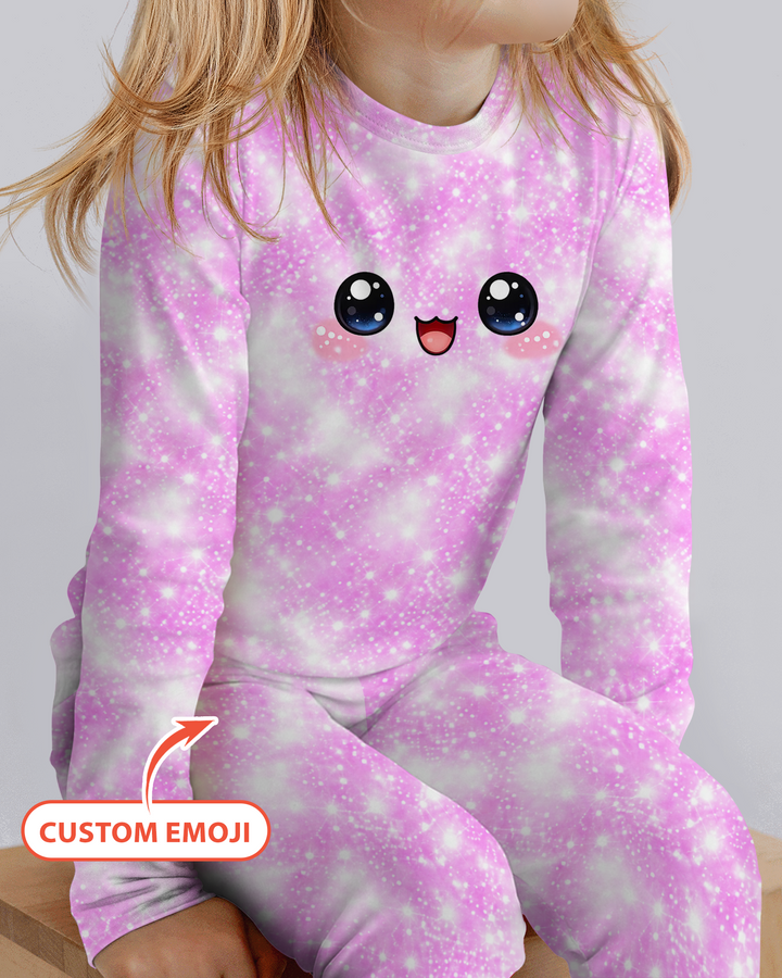 Cute Dumplings Emoji Gift For Squishy Hunter Bamboo Two Piece Long Sleeve Pajama Set