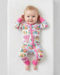 Welcome To North Pole Village Pink Christmas Bamboo Convertible Zippy