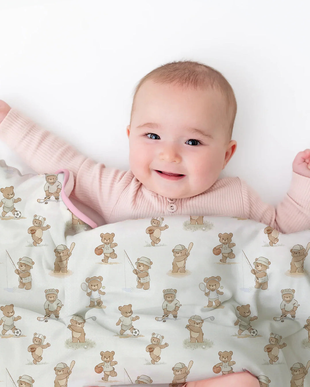 Teddy Team Spirit Bamboo Blanket