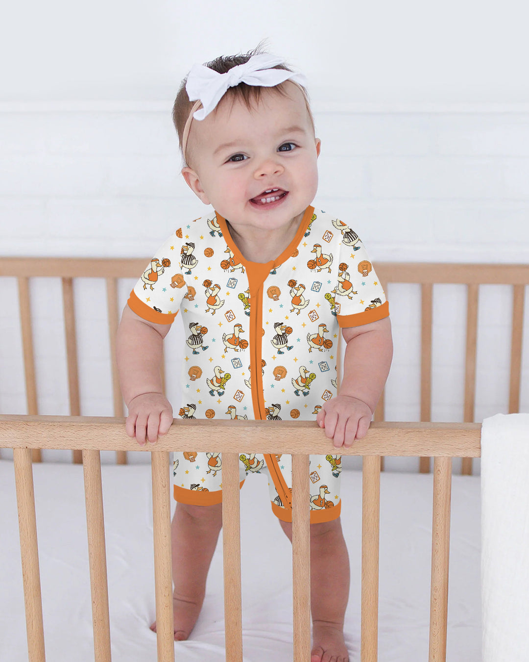 Silly Goose Playing Basketball Bamboo Shorty Zippy