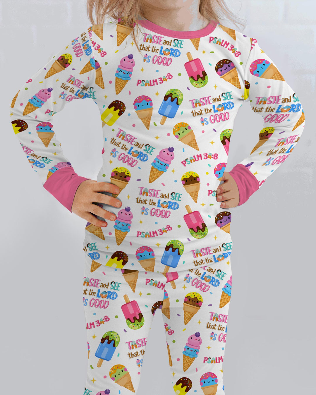 Template Bamboo Two Piece Long Sleeve Pyjamas Set
