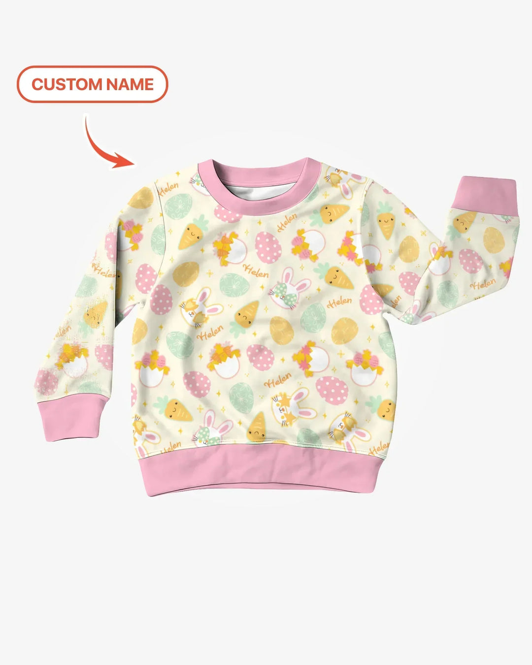 Retro Easter Bamboo Crewneck Sweatshirt