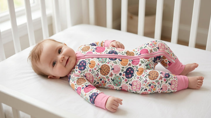 Floral Pumpkin Bamboo Convertible Zippy