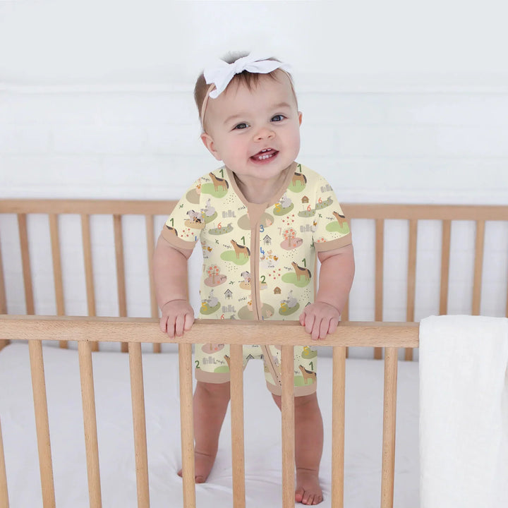 Farm Animal Counting Bamboo Shorty Zippy