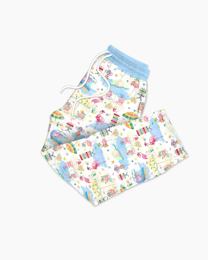 Flamingo Beach Family Matching Men's Pajama Set