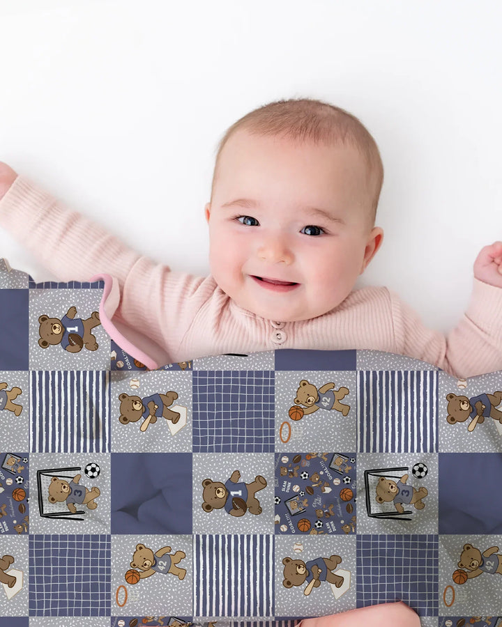 Game Day Teddy Bamboo Blanket