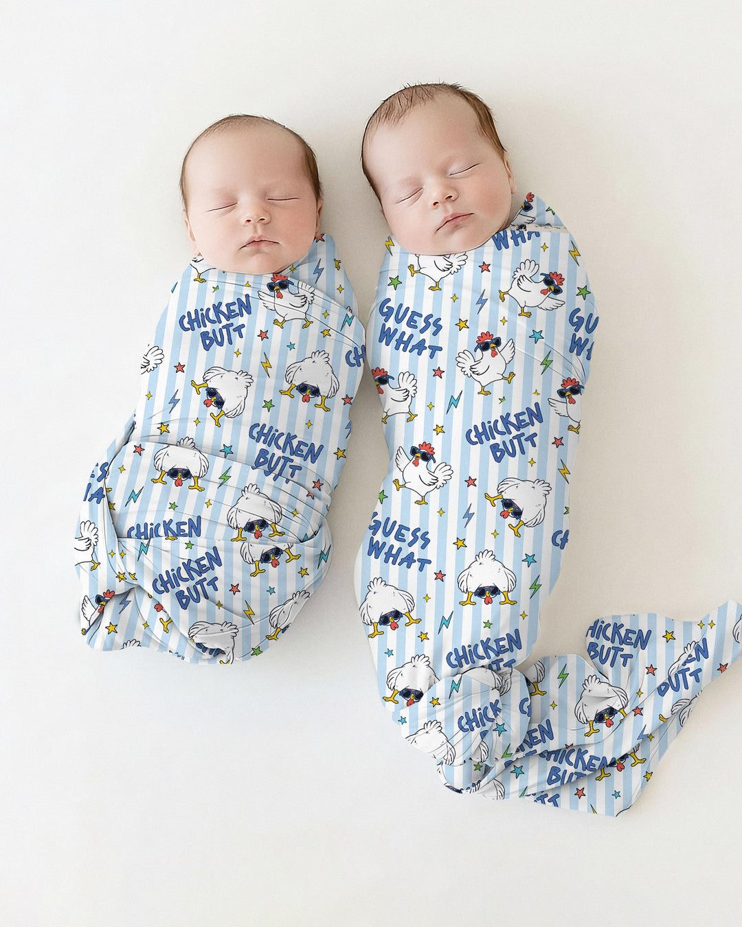 Guess What? Chicken Butt! swaddle blanket