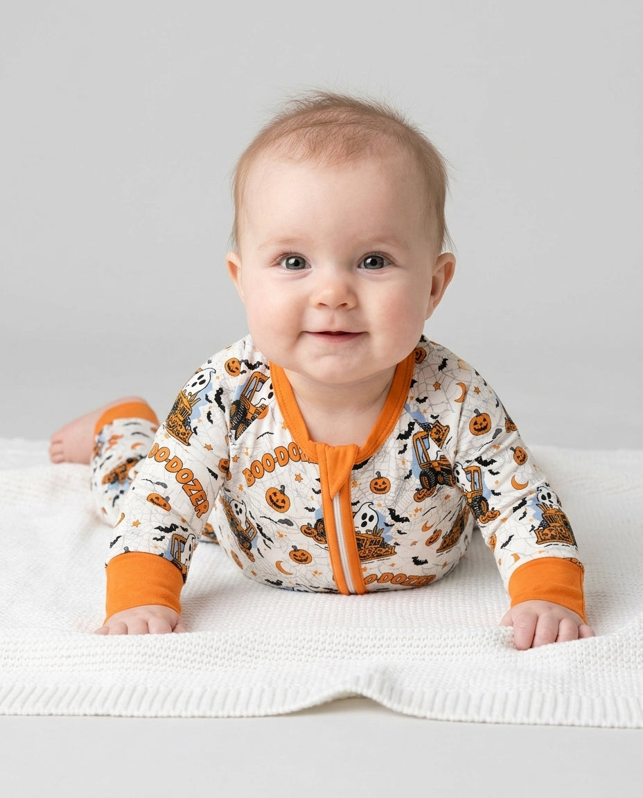 Boo-dozer Halloween Bamboo Convertible Zippy