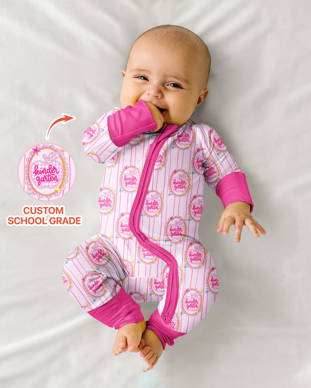 Custom Grade School Sweetie Bamboo Convertible Zippy