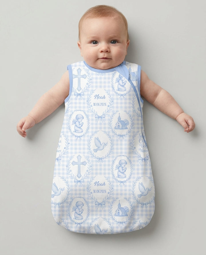 Custom Name Baptism Straight Outta Holy Water Bamboo Sleep Bag