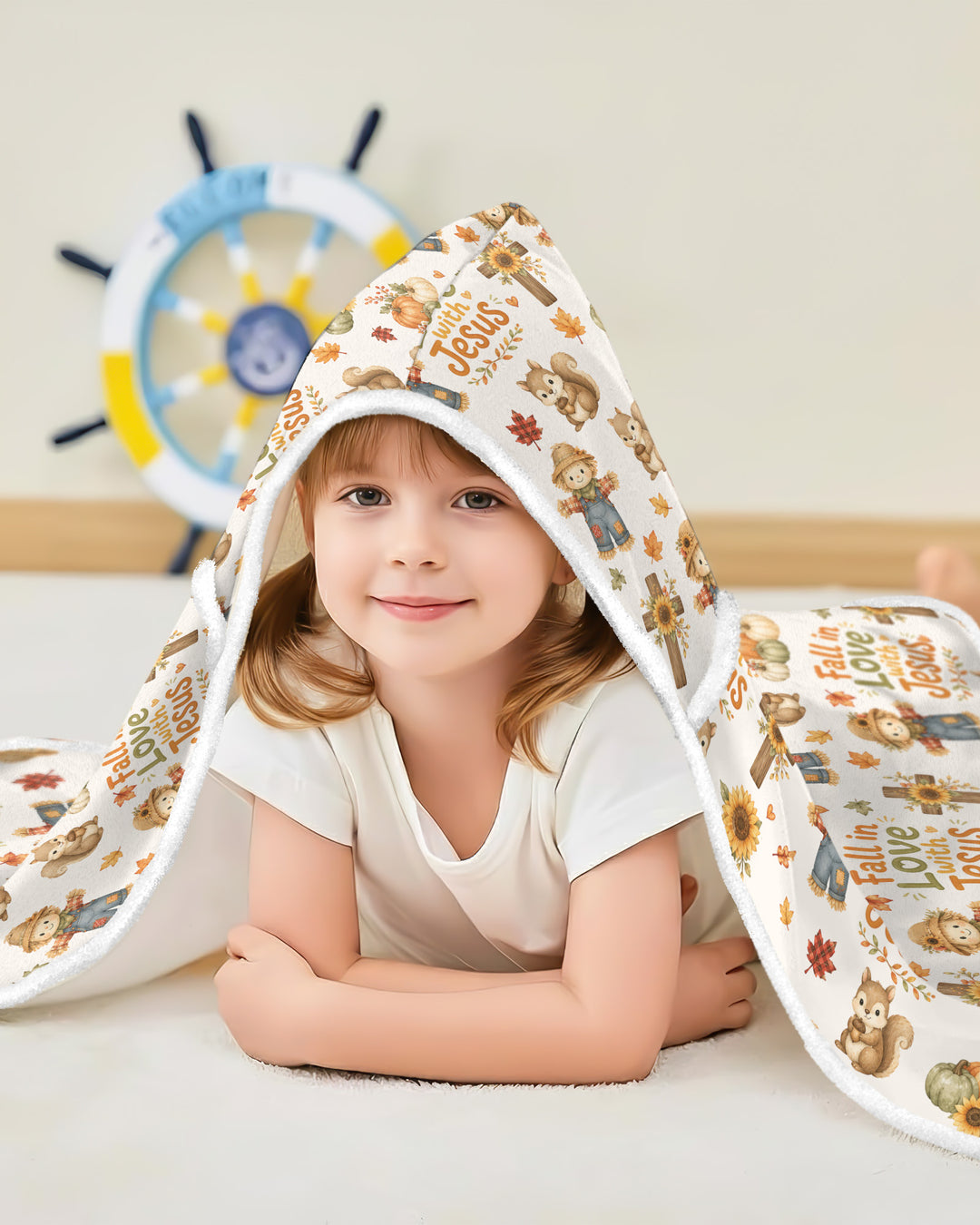 Fall For Jesus Bamboo Wearable Hooded Blanket