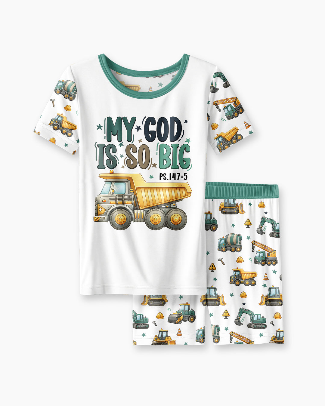 Template Bamboo Two Piece Short Sleeve Shorts Pyjamas Set