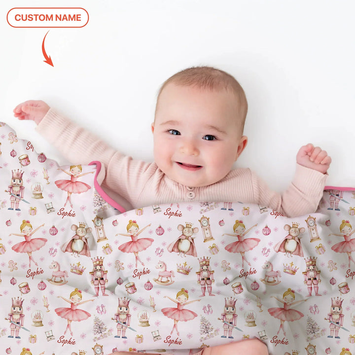 Custom Character "Ballerina Nutcracker Fairytale" Bamboo Blanket