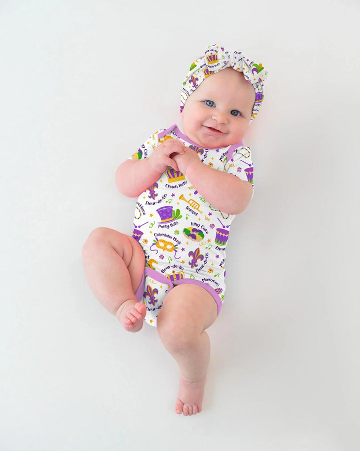 Mardi Gras Family Matching Bamboo Bodysuit