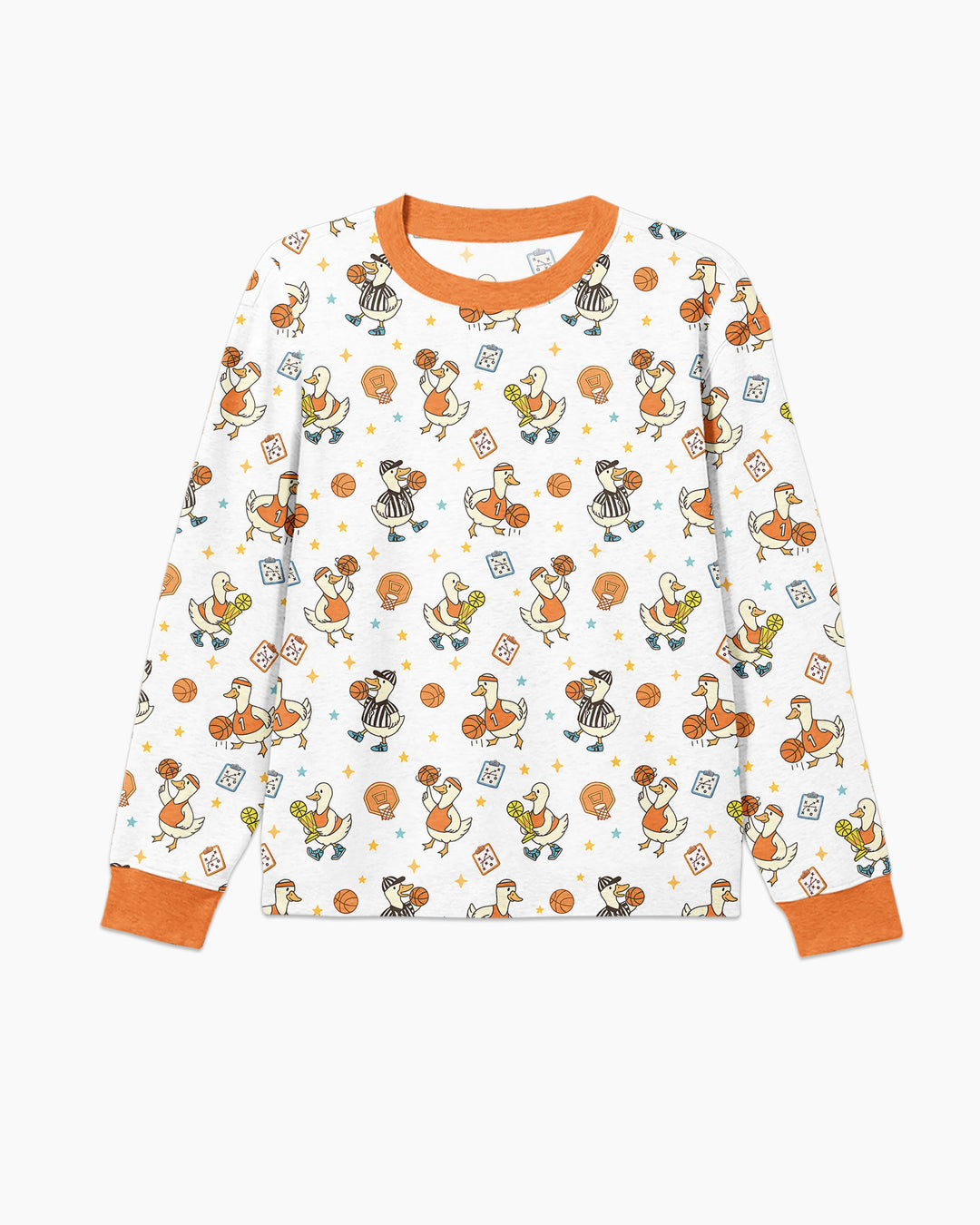 Silly Goose Playing Basketball Bamboo Men's Pajama Set