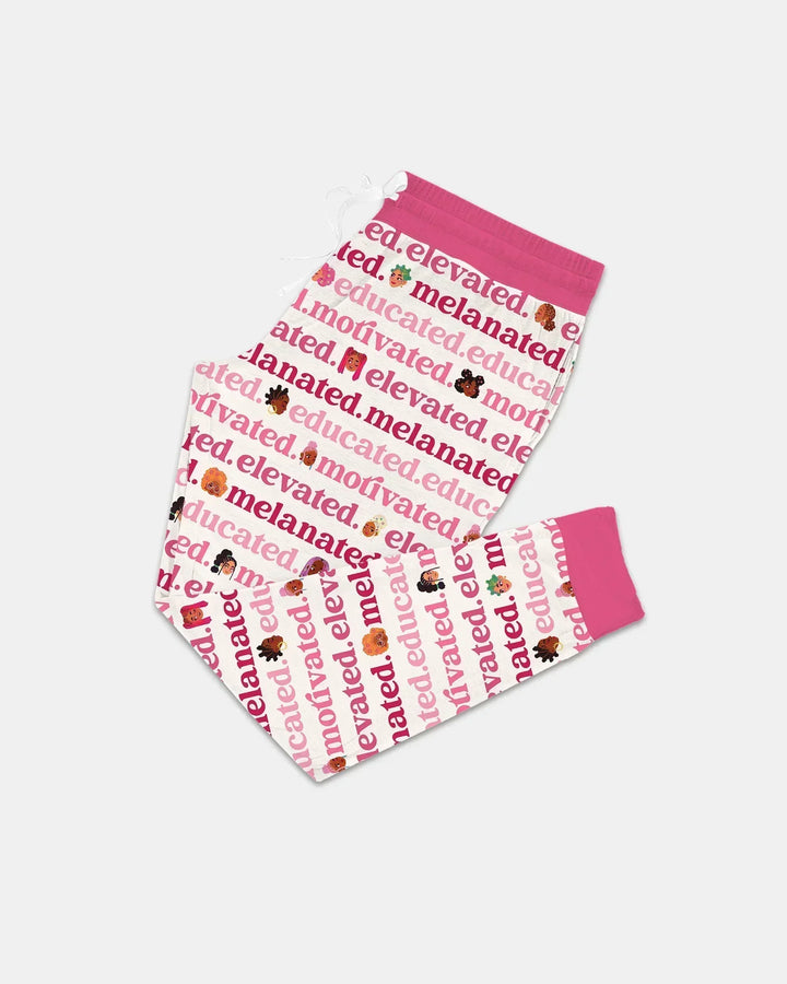 Educated Motivated Elevated Melanated Bamboo Women Pajama Set