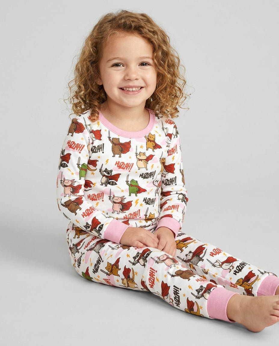 Huzzah! Huzzah! Bamboo Two Piece Long Sleeve Pajama Set