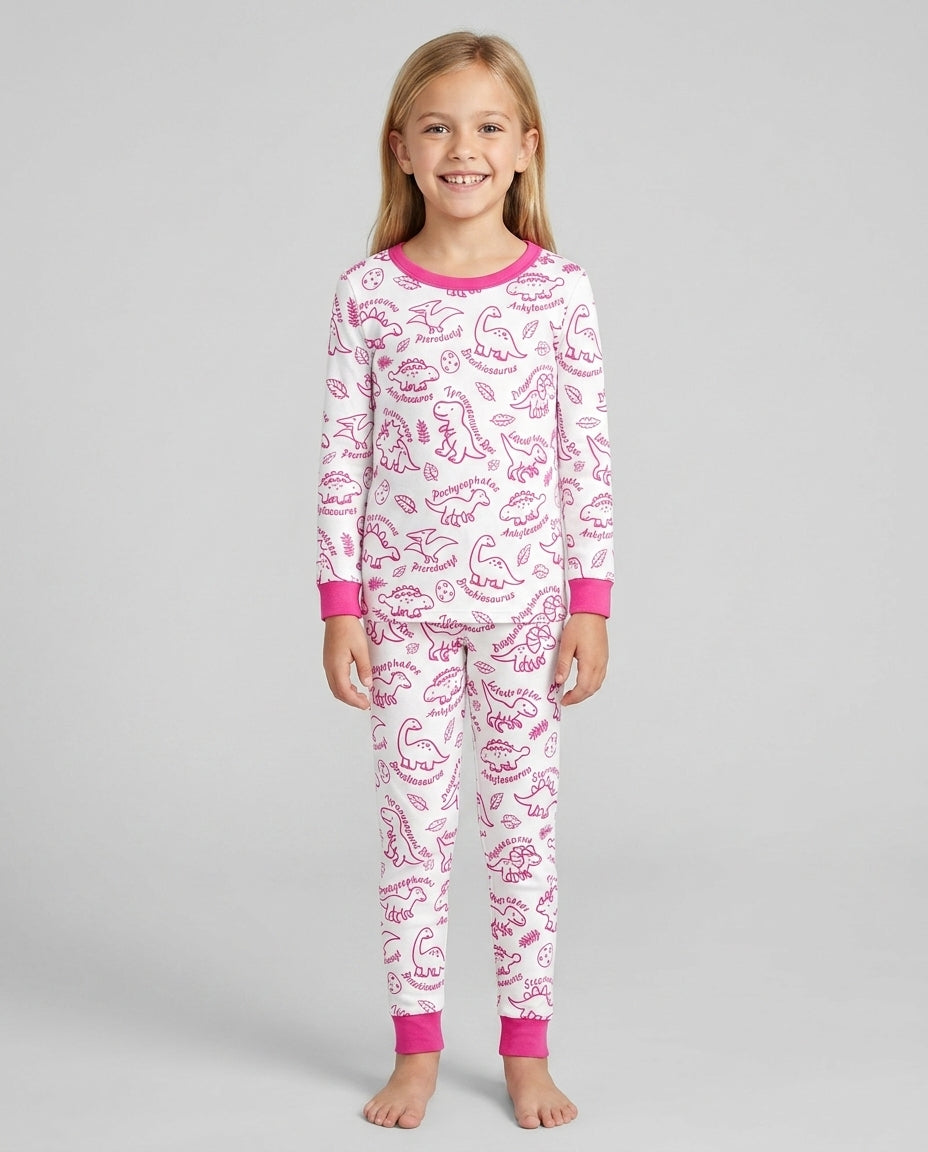 Template Bamboo Two Piece Long Sleeve Pyjamas Set