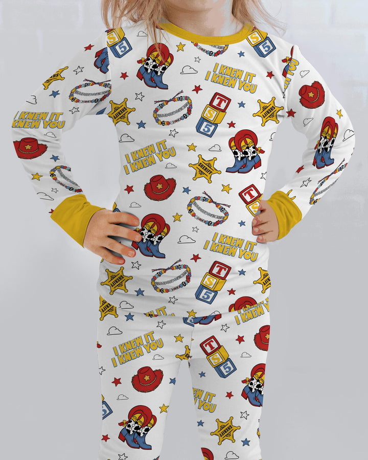 Little Cowgirl Bamboo Two Piece Long Sleeve Pajama Set