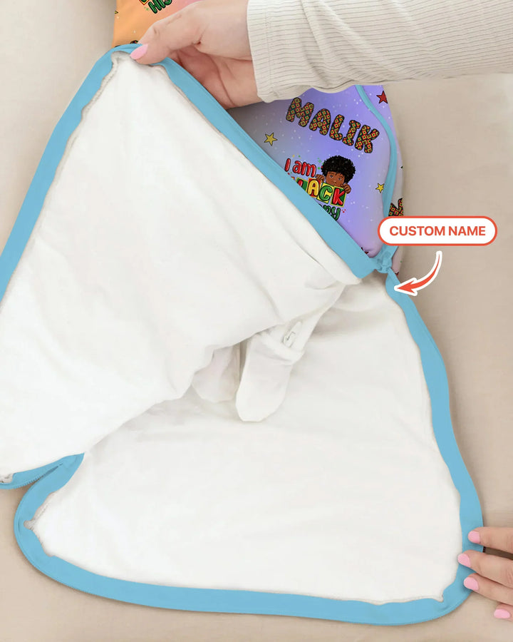 Custom Name I Am Black History Custom Bamboo Sleep Bag