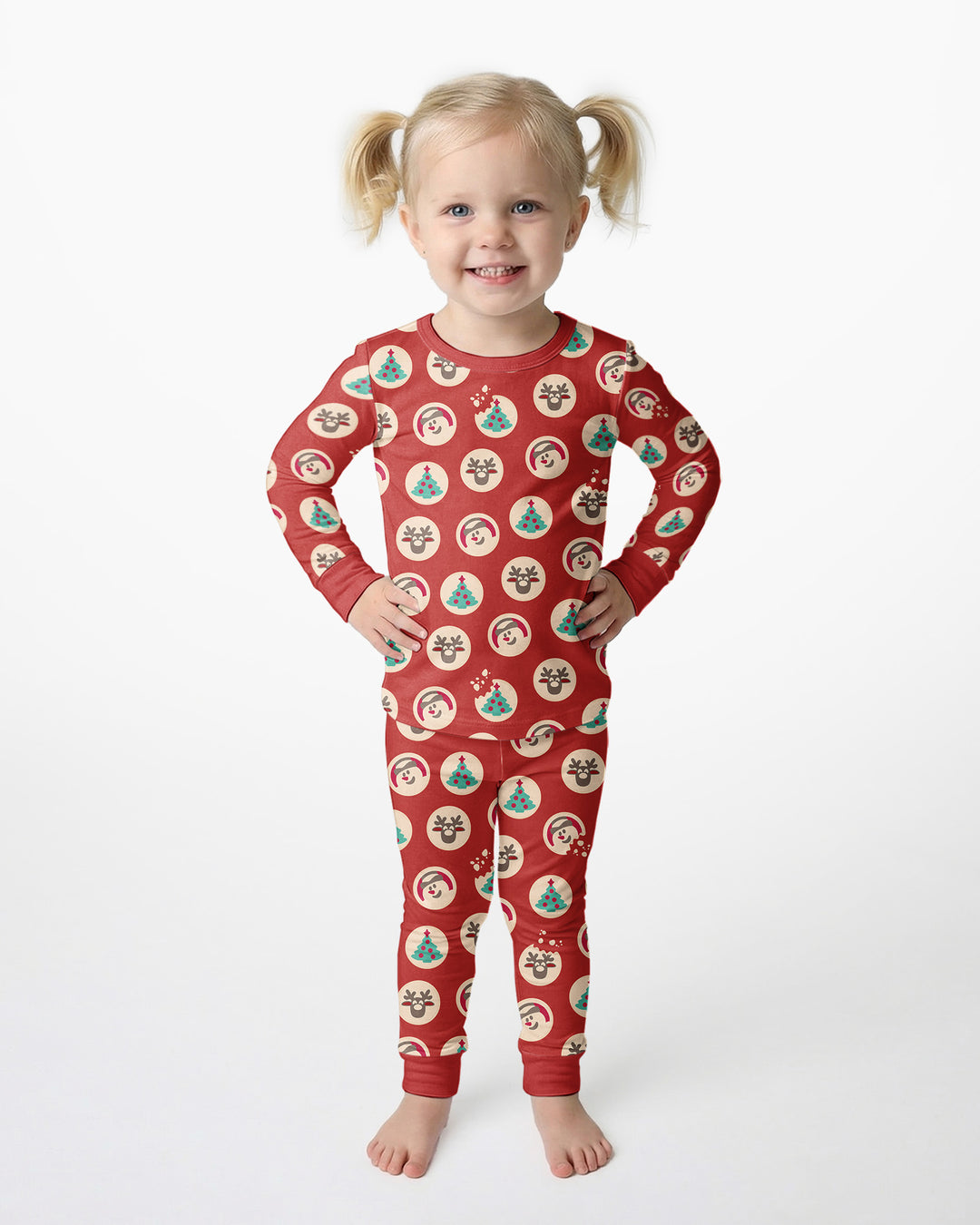 Template Bamboo Two Piece Long Sleeve Pyjamas Set