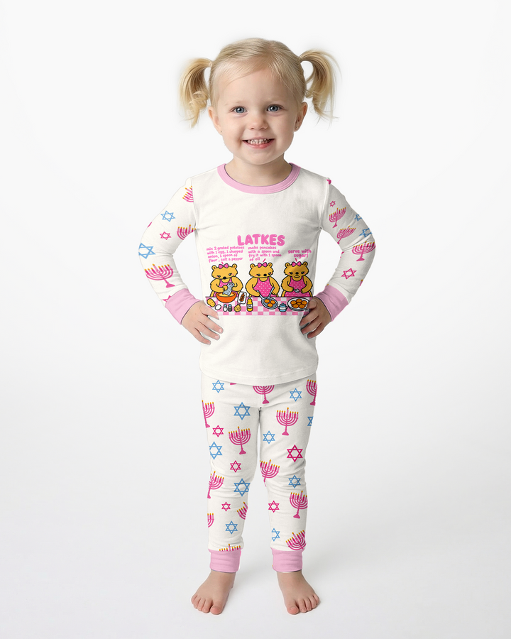 Latkes Recipe Bamboo Two Piece Long Sleeve Pajama Set