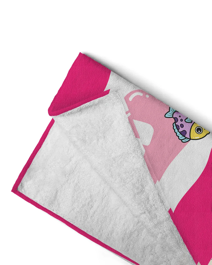 Personalised Ocean Theme Oversized Bamboo Beach Towel