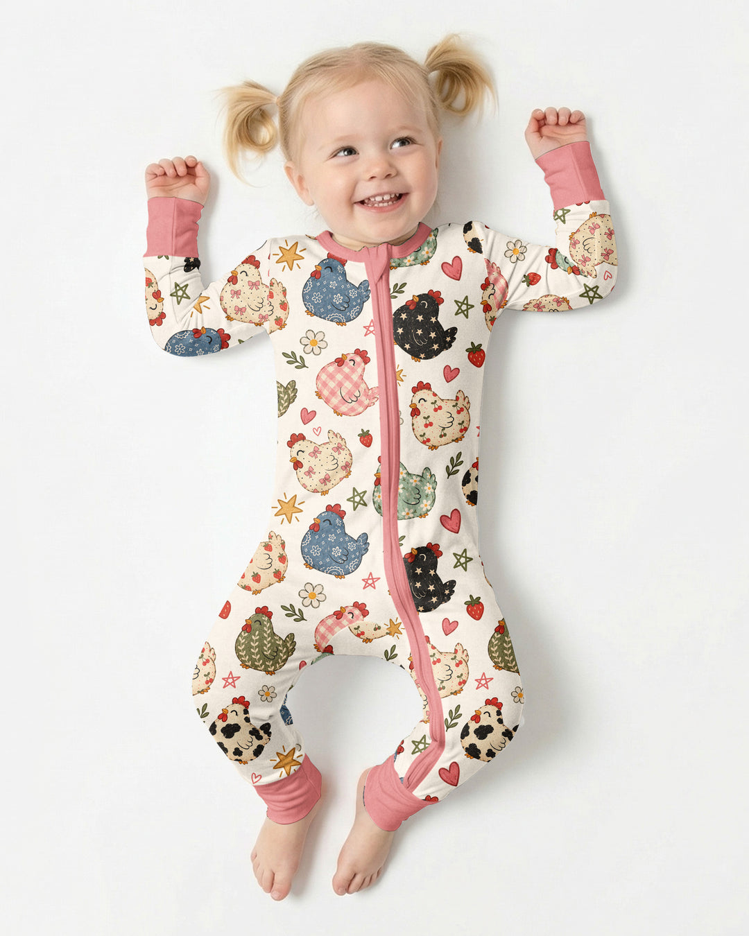 Playful Farm Chicken Bamboo Convertible Zippy