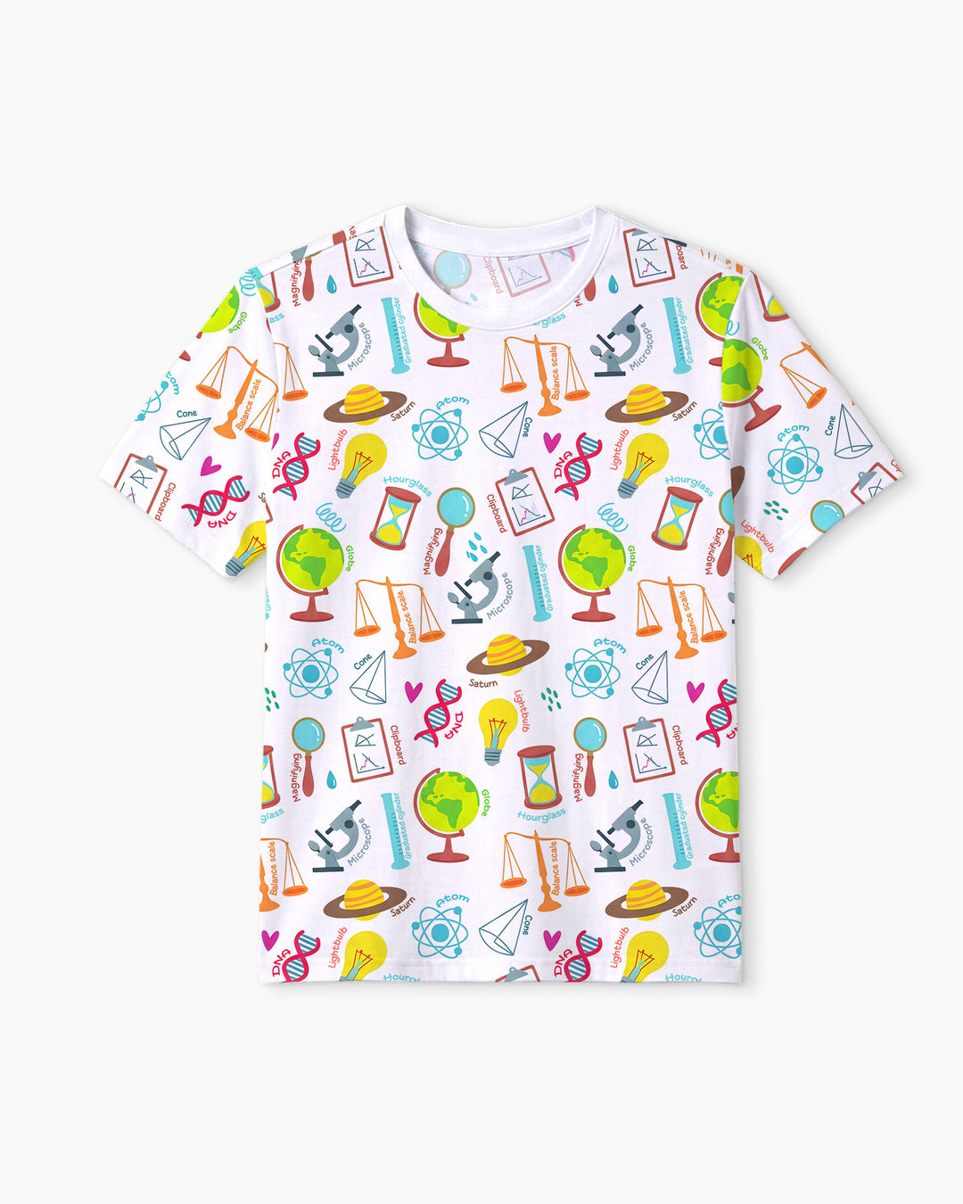 Tiny Scientist Explores The World  Bamboo Men Short Sleeve Short Pajama Set
