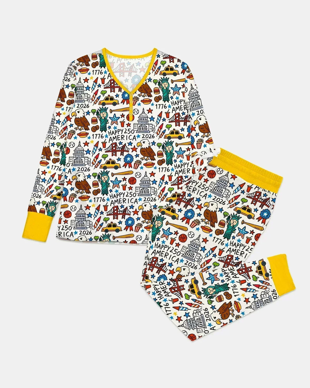 Doodle America 250th Anniversary Family Bamboo Women Pajama Set