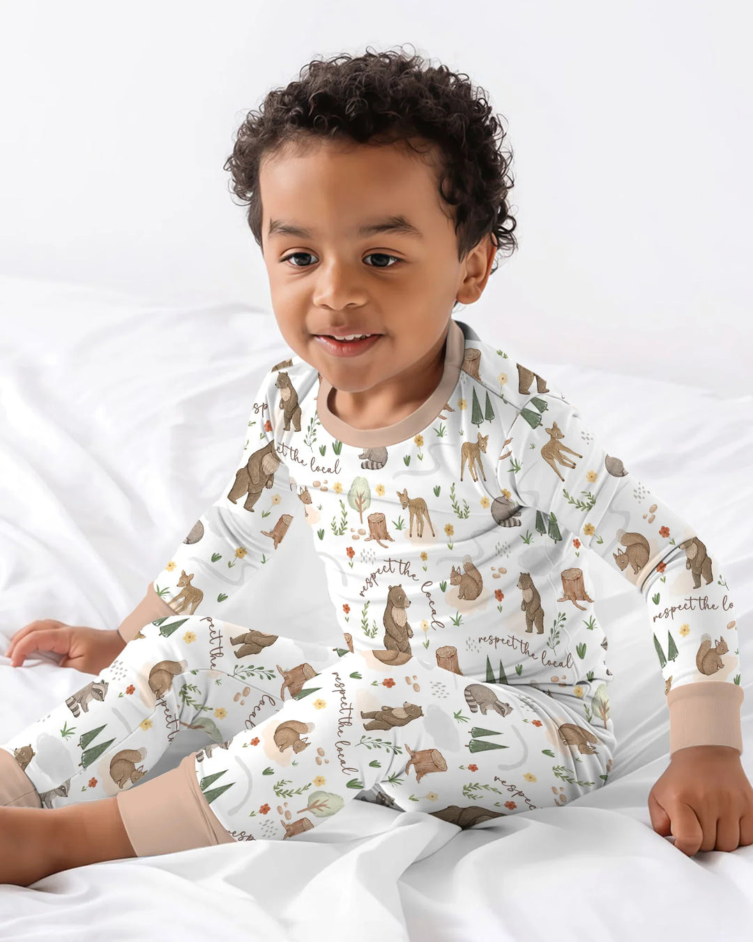 Respect The Local Bamboo Two Piece Long Sleeve Pajama Set