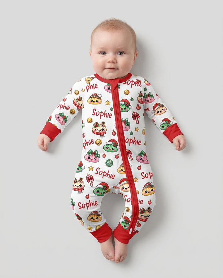 Custom Name Christmas Dumpling The Bow Bamboo Convertible Zippy
