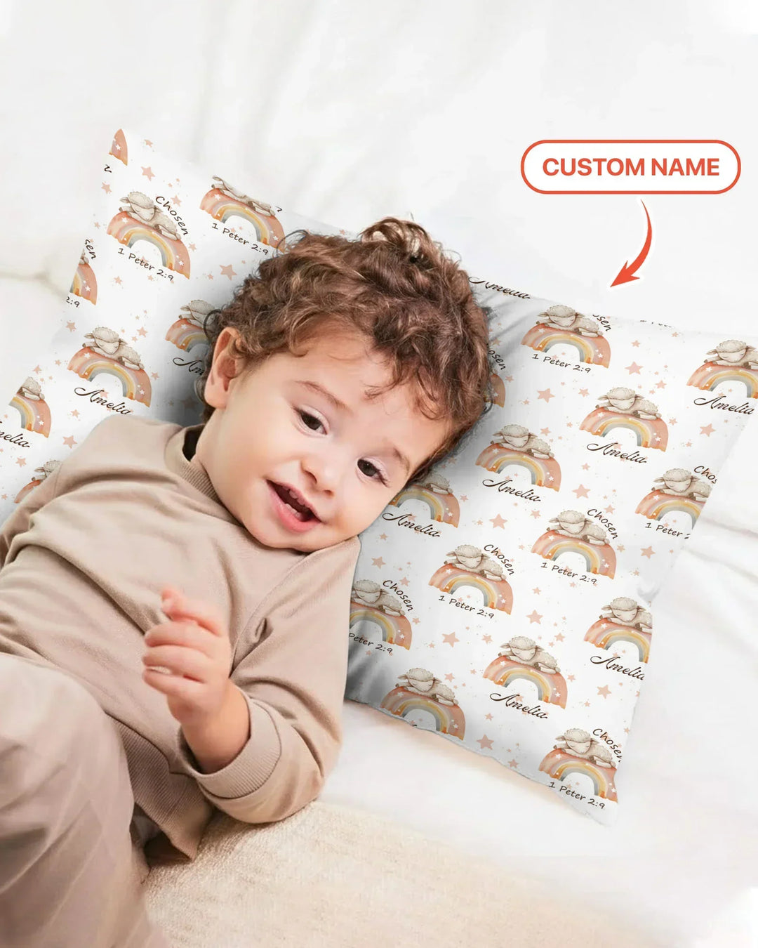 Chosen As His Own Custom Name Bamboo Pillow Case