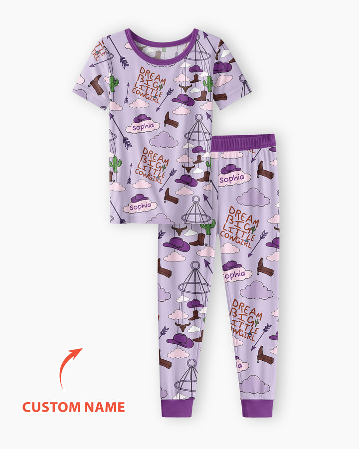 CUSTOM Template Bamboo Two Piece Short Sleeve Pyjamas Set