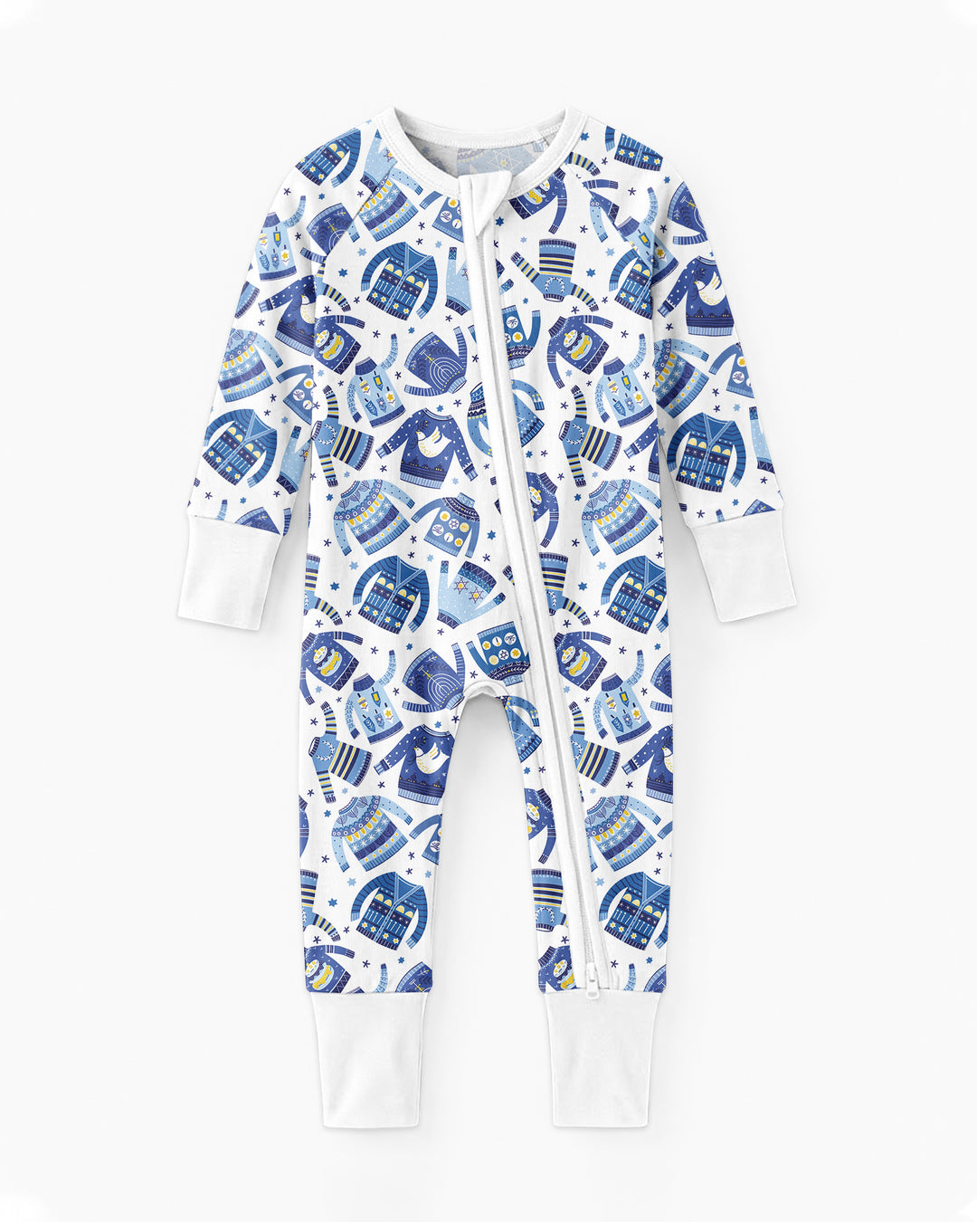 Cute Hanukkah Jumpers Bamboo Convertible Zippy