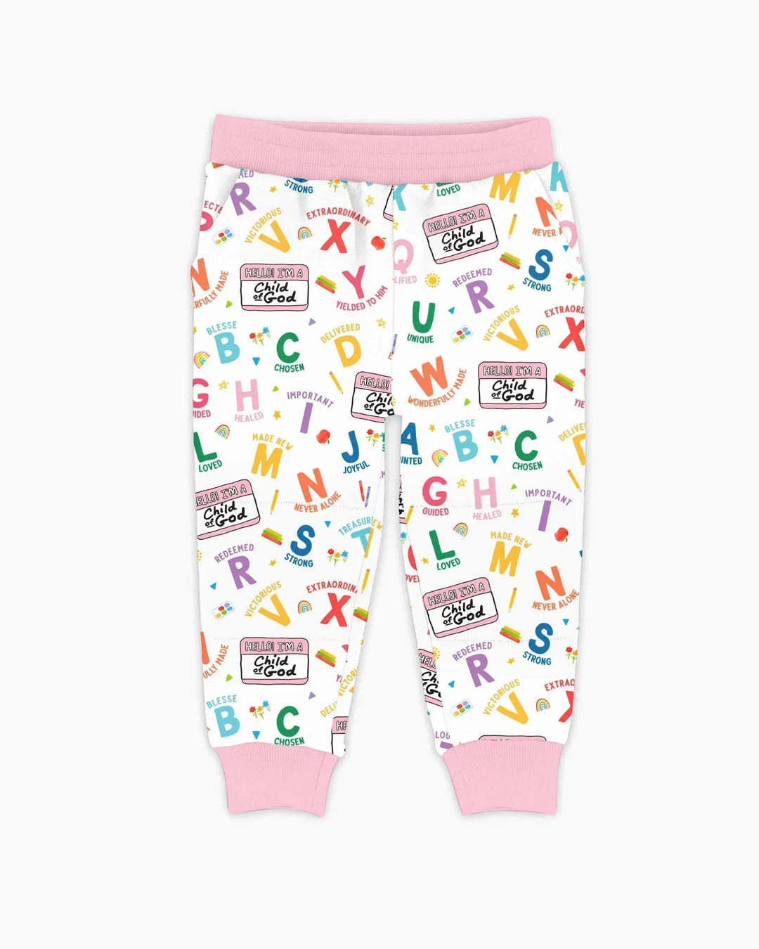 I'm A Child Of God ABCs Bamboo Jogger