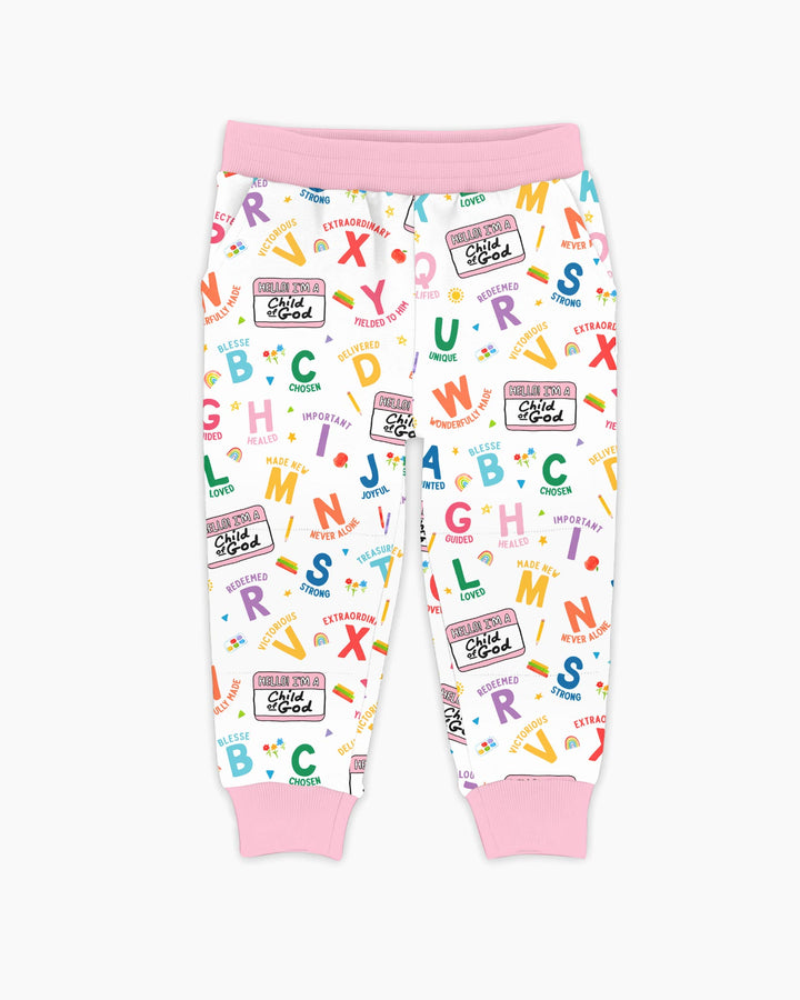 I'm A Child Of God ABCs Bamboo Jogger