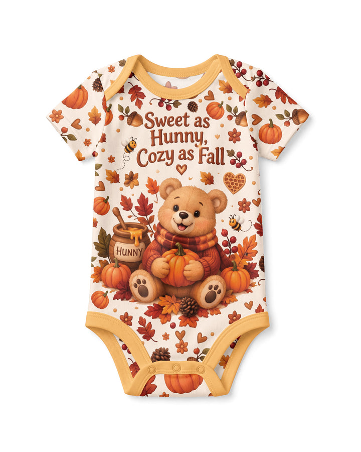 Cozy Hunny Bear Fall Bamboo Bodysuit