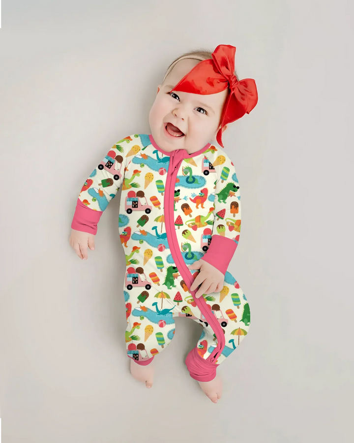 Dino Summer Splash Bamboo Convertible Zippy