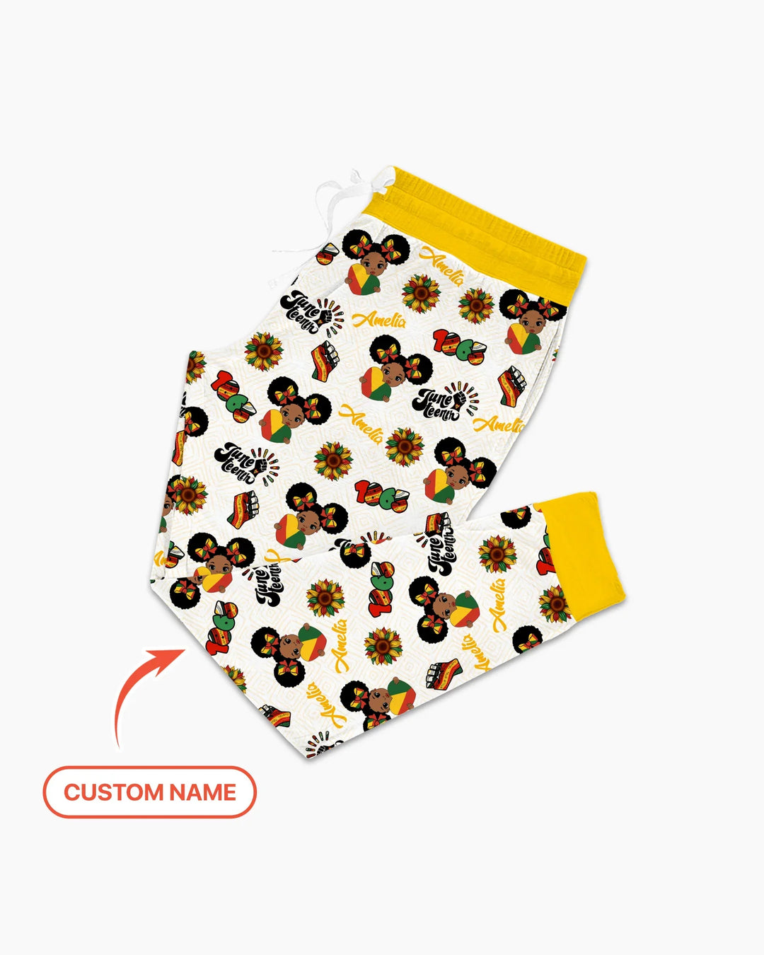 Custom Name Bloom in Freedom Bamboo Women Pajama Set