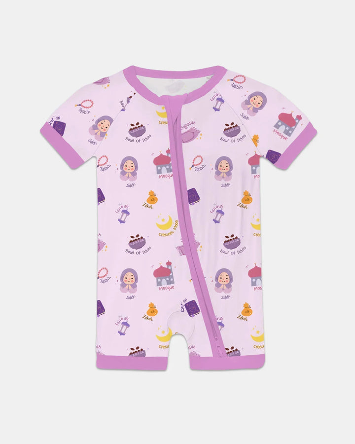Cute Ramadhan Mubarak Bamboo Shorty Zippy