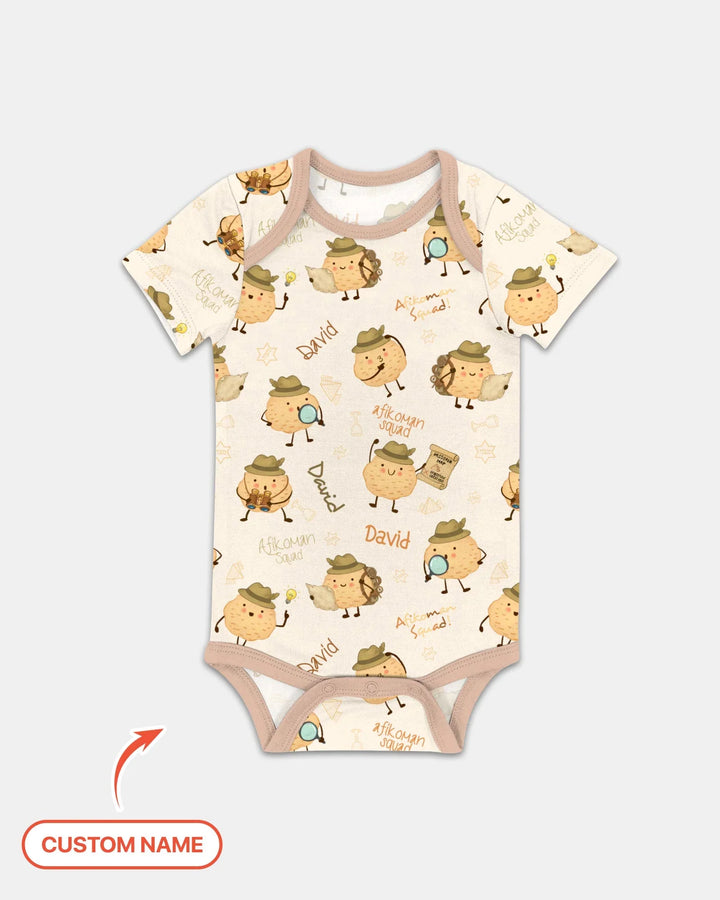 Custom Name Passover Afikoman Bamboo Bodysuit