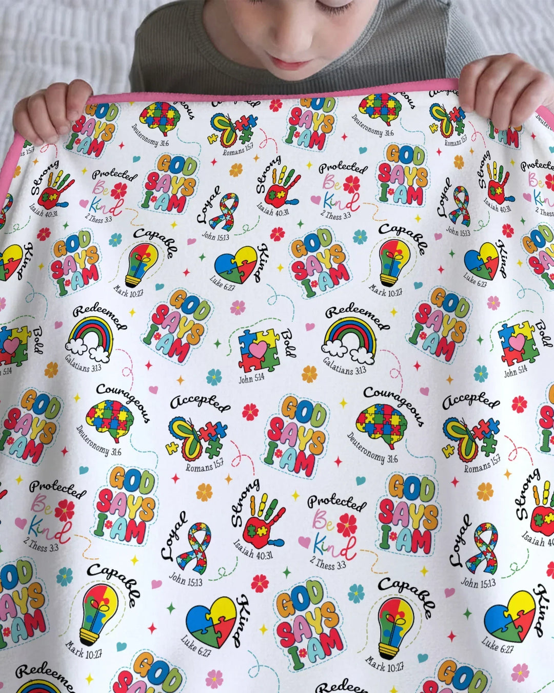 God Says I am Different Bamboo Blanket
