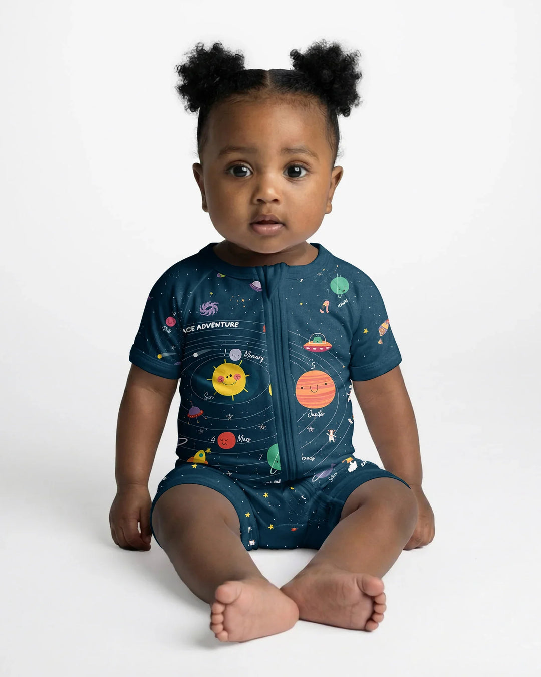 Solar System Explorers Bamboo Shorty Zippy