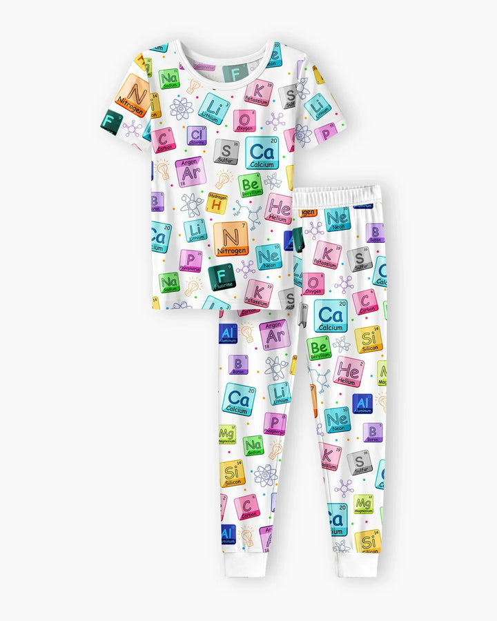 Science Elements Bamboo Two Piece Short Sleeve Pajama Set